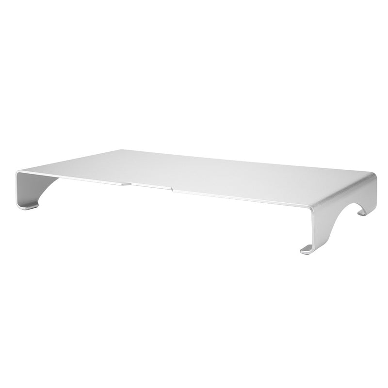 Aluminum Alloy Monitor Riser Notebook Laptop Desk Stand Organizer Shelf Silver