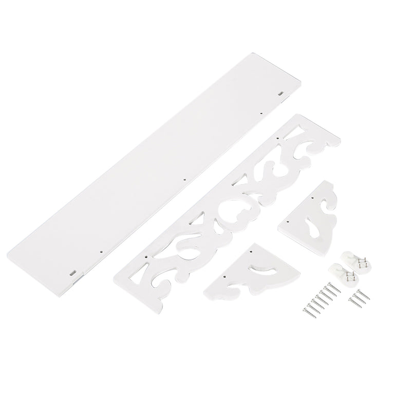 Set of 3 Shabby Floating Wall Shelves Bookshelf Display Wall Shelf Storage Rack