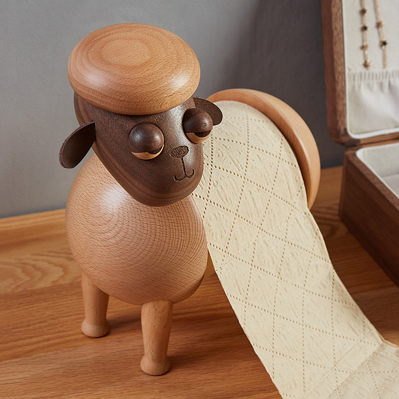 Solid Wood Tissue Holder