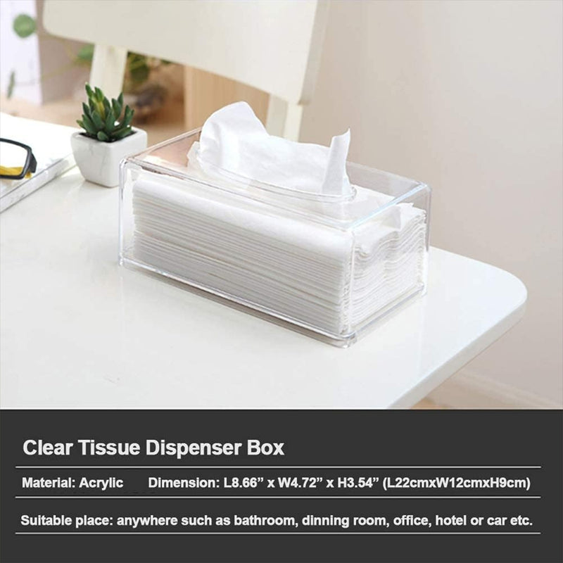 Transparent Acrylic Tissue Box Paper Extraction Box