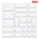 Clear Stationery Tableware Makeup Organizer Stackable