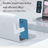 Magnetic Laptop Phone Holder – Adjustable Dual Screen Mount Clip