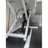 32" Height Adjustable Desk Converter – Dual Monitor Sit-Stand Workstation (White)