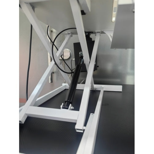 32" Height Adjustable Desk Converter – Dual Monitor Sit-Stand Workstation (White)