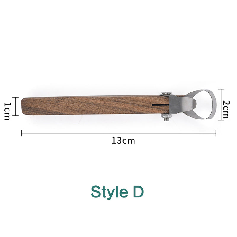 Handmade DIY teacup utensil handle tool, Style D, dimensions 13cm x 1cm x 2cm, perfect for crafting.