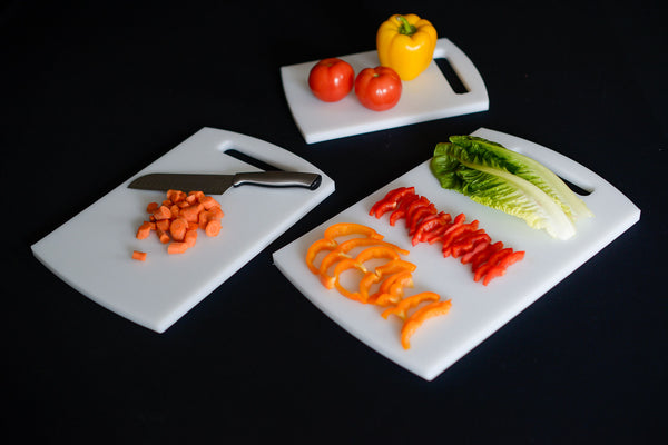 HDPE Food Grade Chopping Board with Stand | Non Toxic, Dishwasher Safe Cutting Board