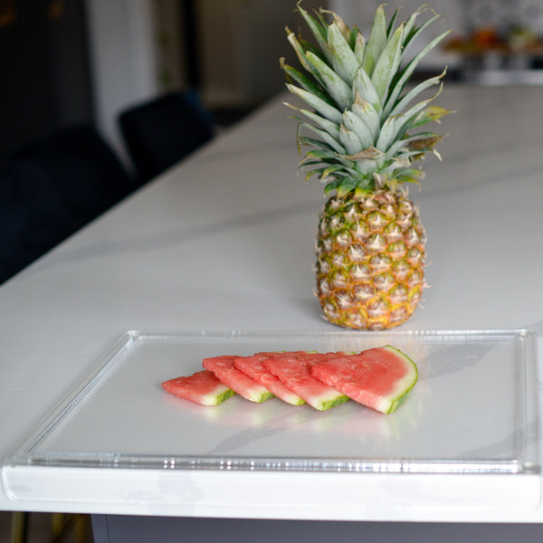 Acrylic Cutting Board with Juice Groove