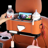 Car Seat Tissue Storage Box with Cup Holder