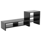 Computer Laptop Monitor Riser Stand Desktop Wooden Storage Organizer 3 Layer Shelf (White)