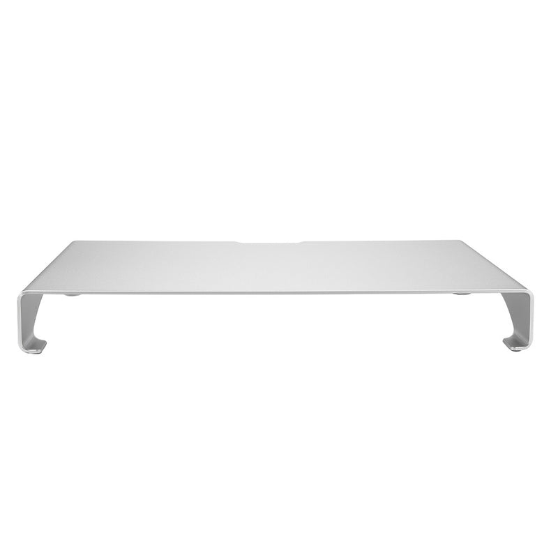 Aluminum Alloy Monitor Riser Notebook Laptop Desk Stand Organizer Shelf Silver