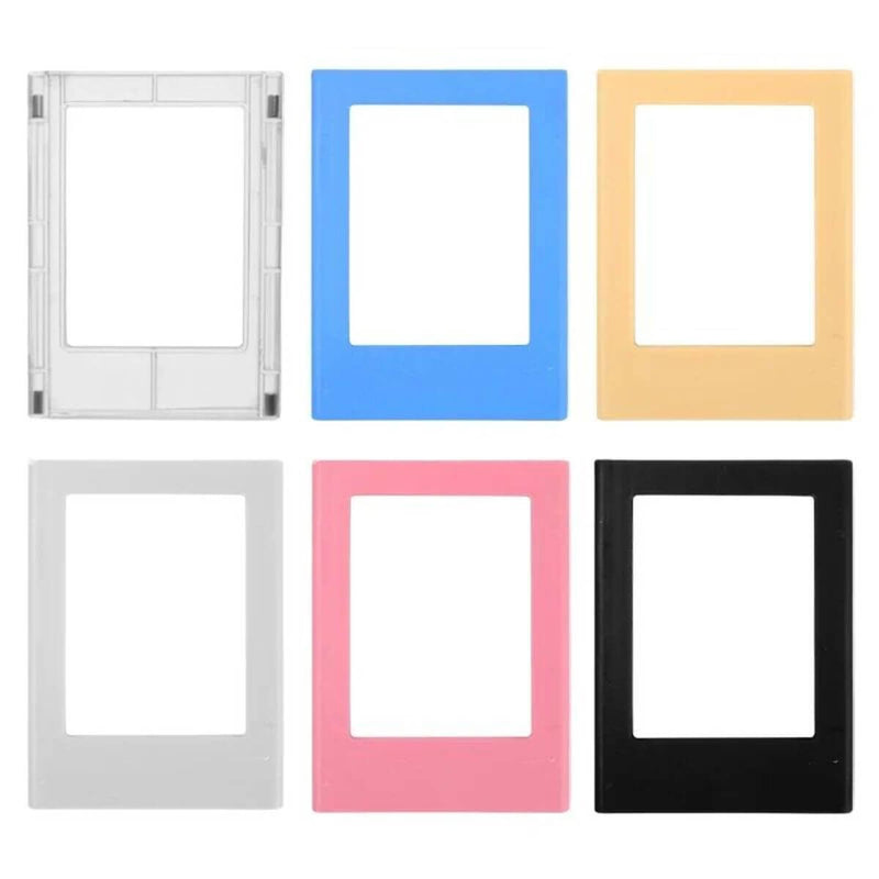 Colorful magnetic mini photo frames in various colors, perfect for DIY projects and versatile display options.